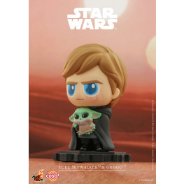 Star Wars: The Mandalorian Cosbi Mini figúrka Luke Skywalker Grogu 8 cm